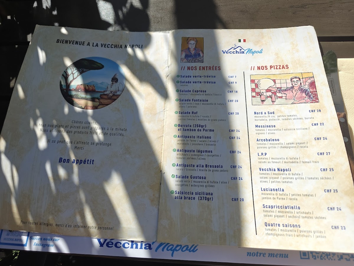 Menu Vecchia Napoli Vevey-1